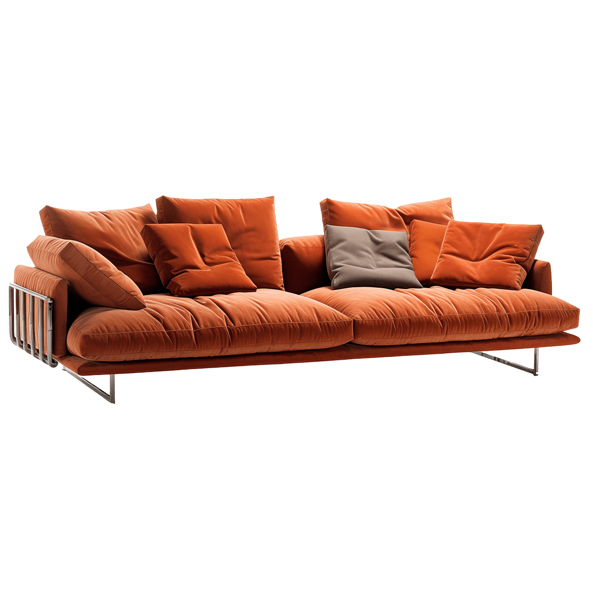 Armless Twin Size Floor Sofa - Image 4