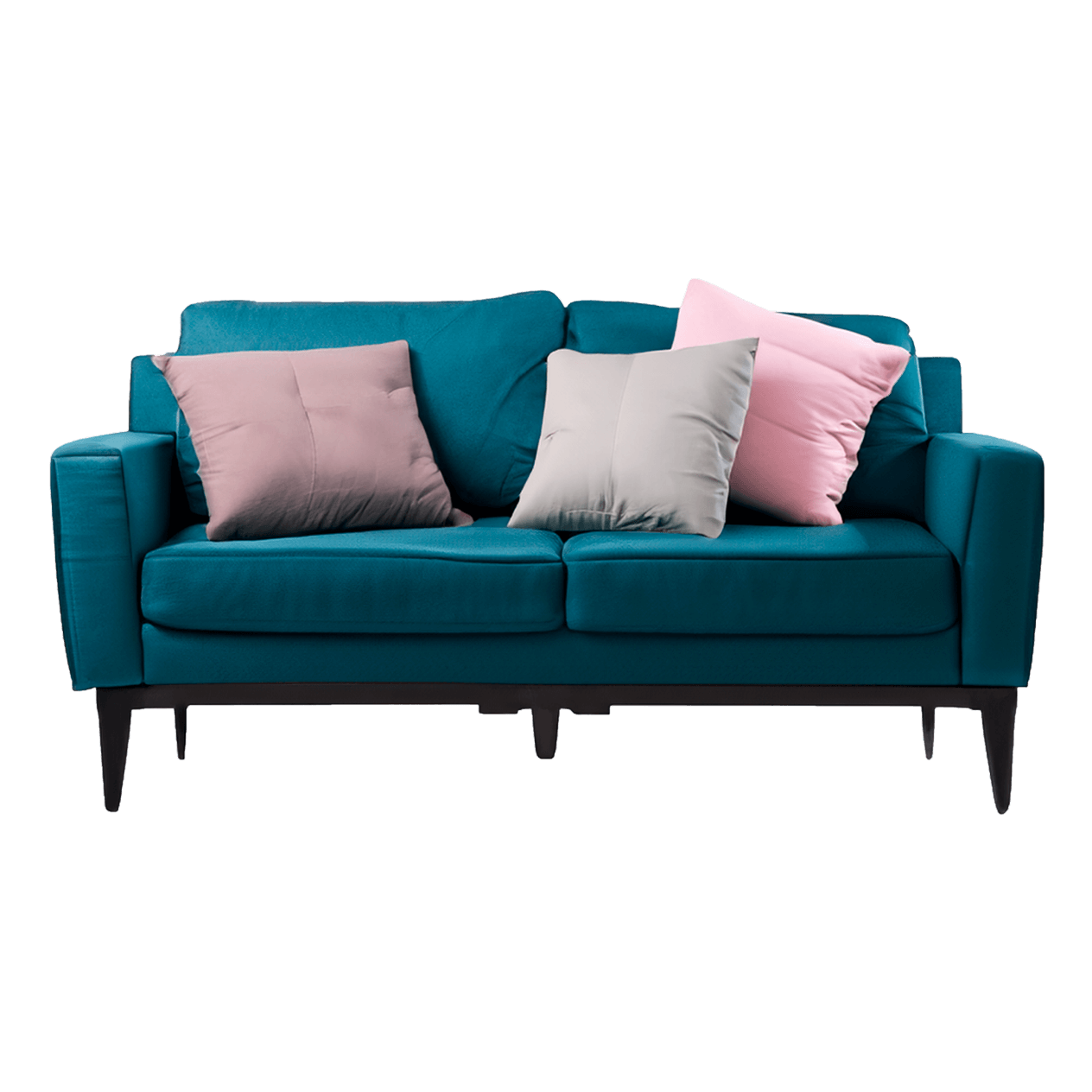 Modern Faux Leather Sofa - Image 2
