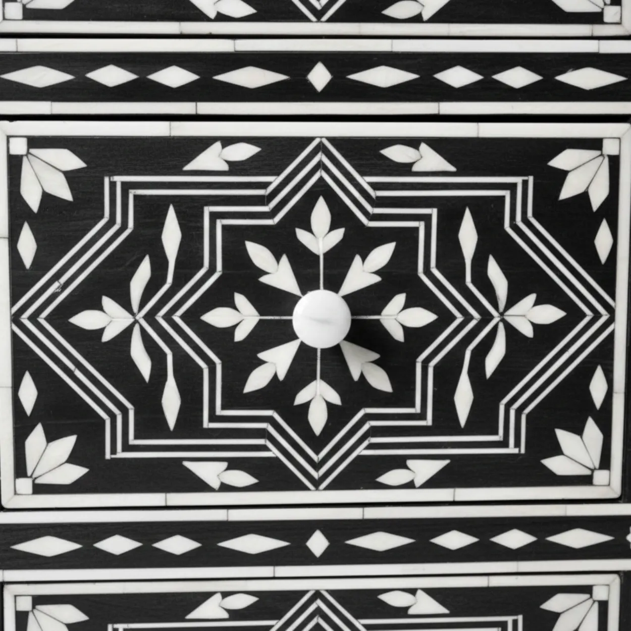 Bone Inlay Black 9 Chest of Drawer - Image 6