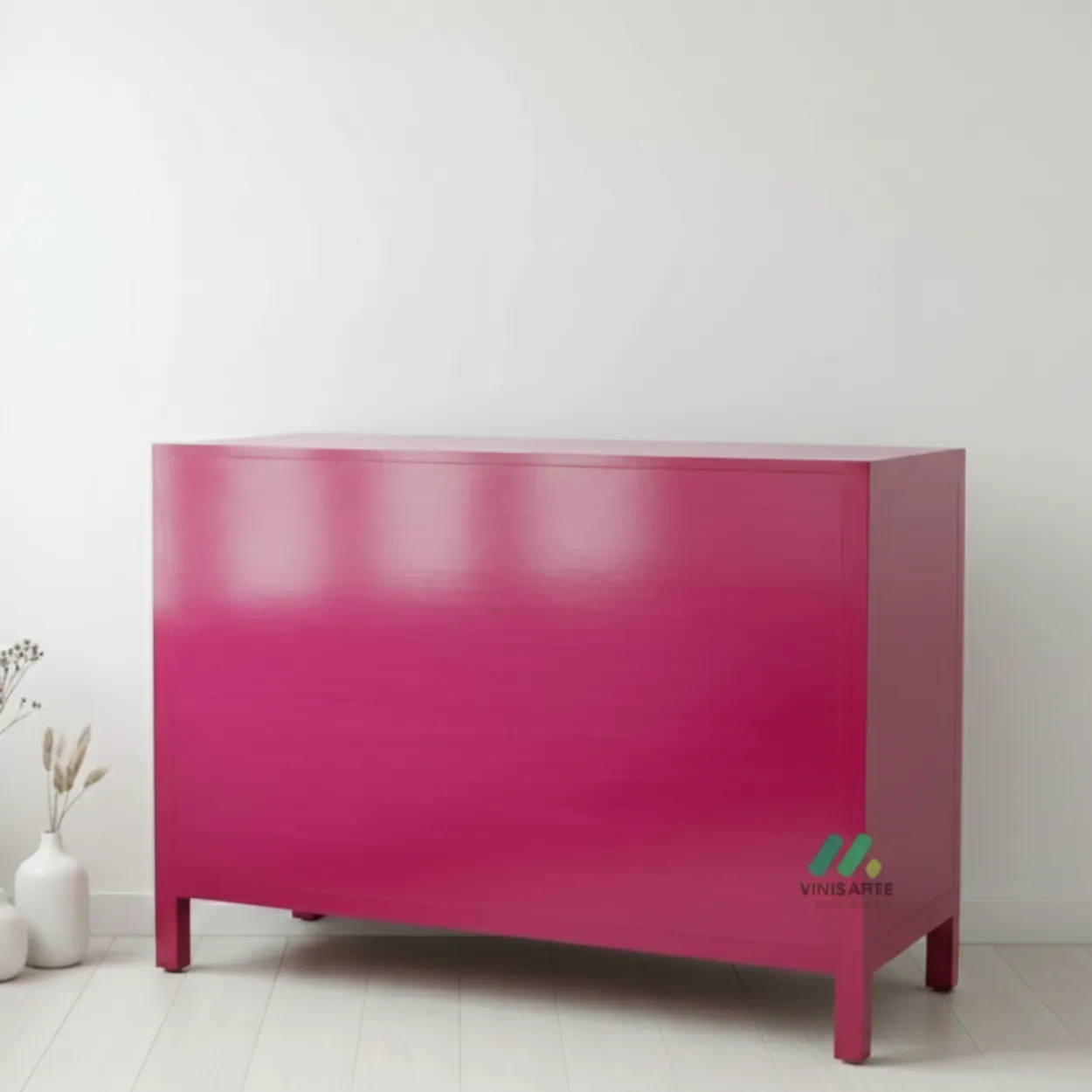 Bone Inlay Pink 6 Chest of Drawer - Image 2