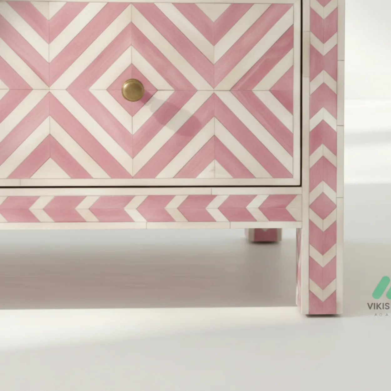 Bone Inlay Baby Pink 9 Chest of Drawer - Image 6