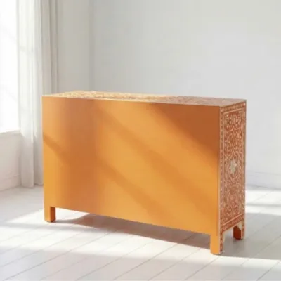 Bone Inlay Orange 6 Chest of Drawer - Image 3