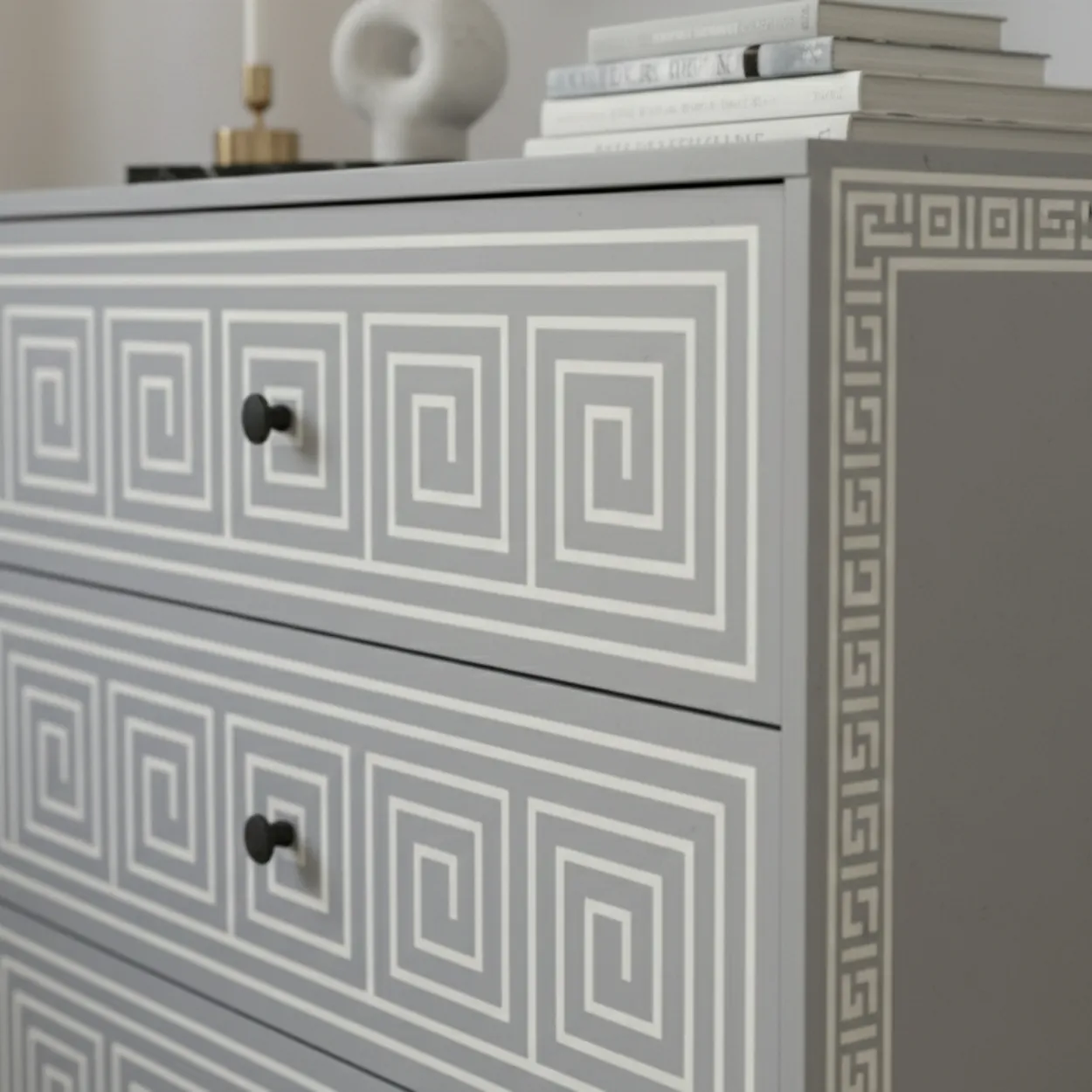 Bone Inlay Grey 3 Chest of Drawer - Image 7