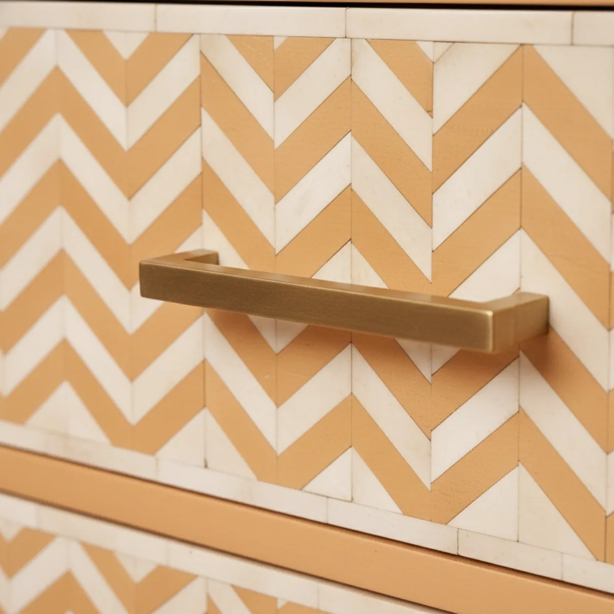 Bone Inlay Orange 3 Chest of Drawer - Image 6