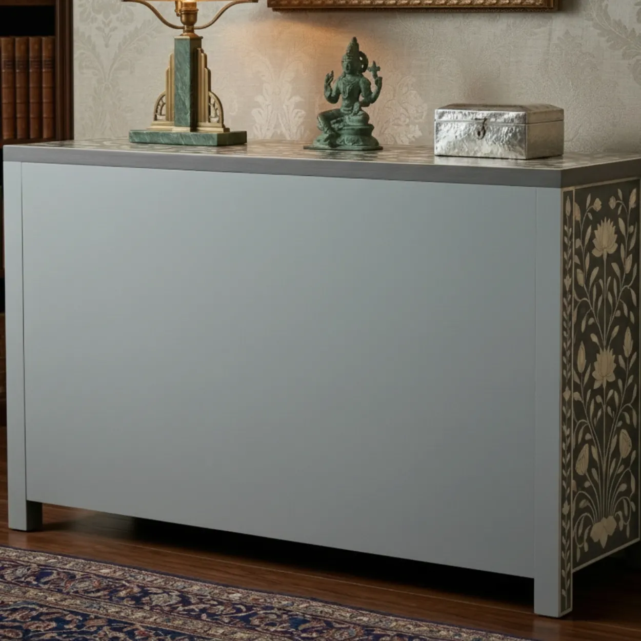 Bone Inlay Grey 7 Chest of Drawer - Image 2