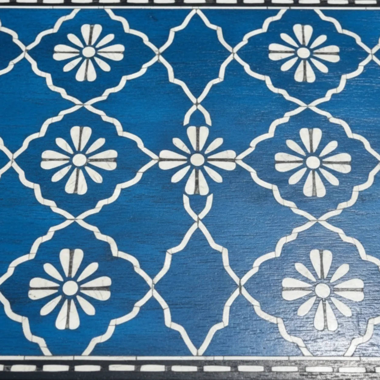 Bone Inlay Blue 3 Chest of Drawer - Image 9