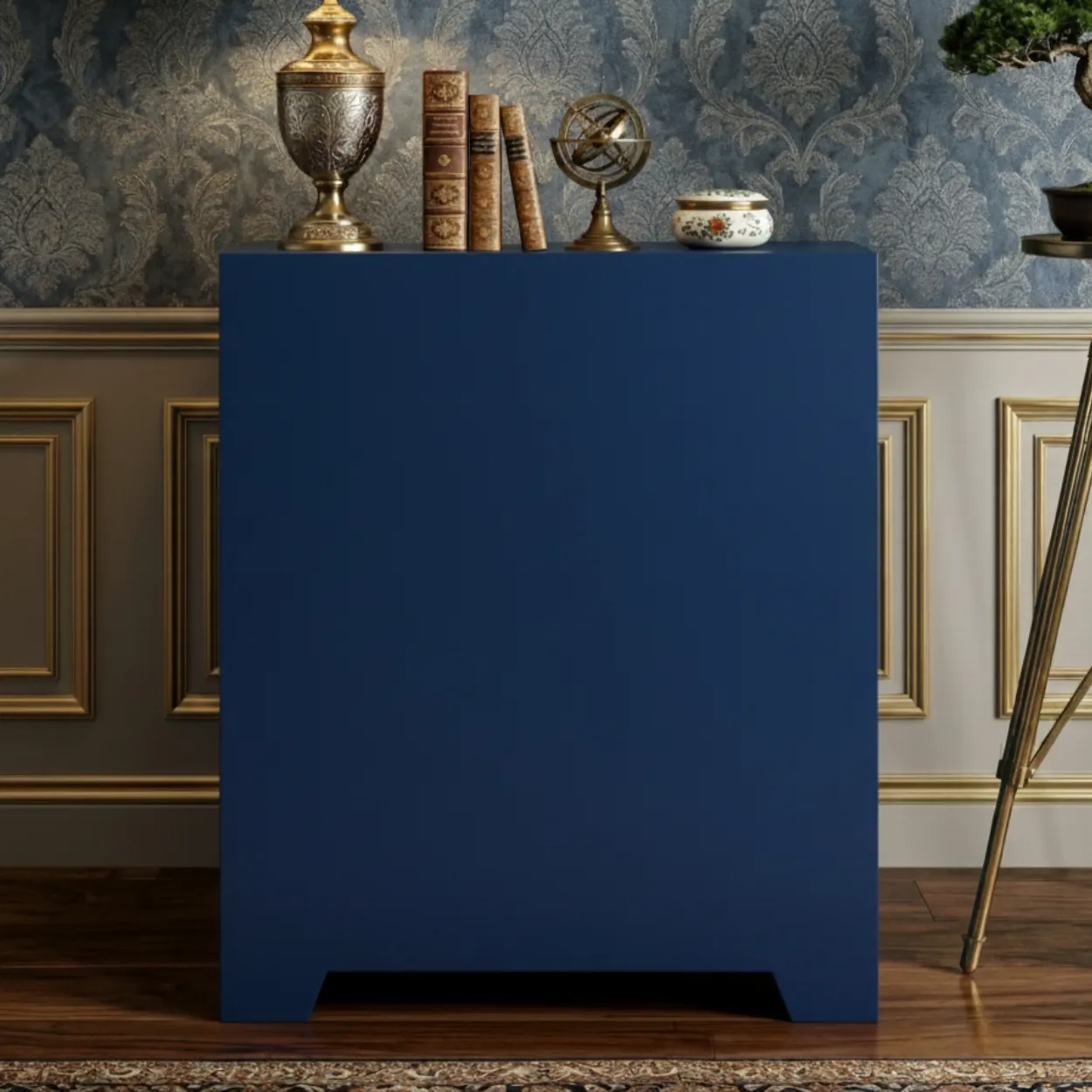 Bone Inlay Navy Blue 4 Chest of Drawer - Image 2