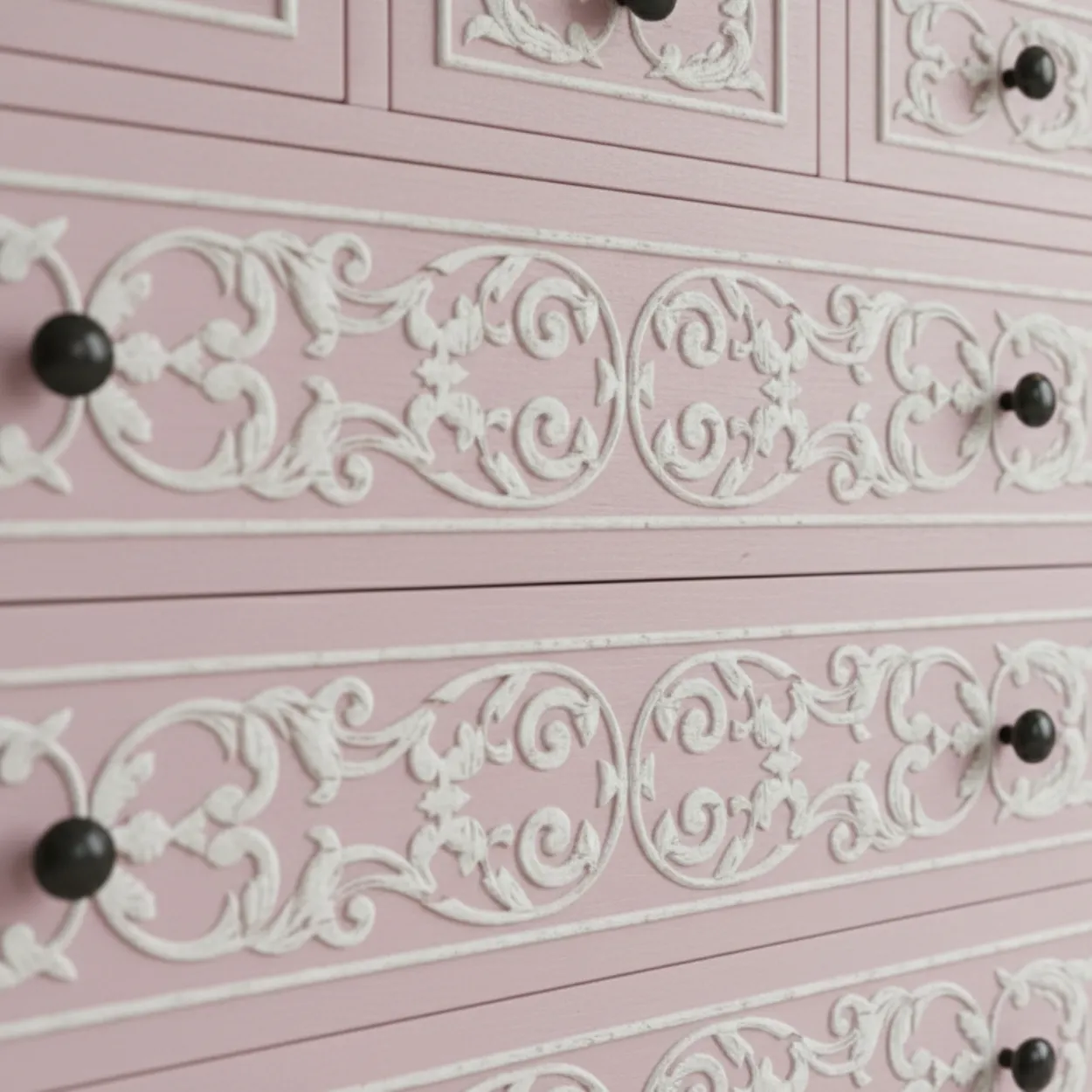 Bone Inlay Pink 6 Chest of Drawer - Image 6