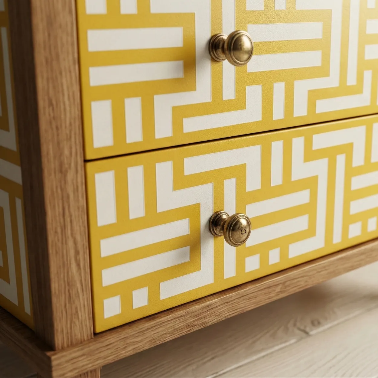 Bone Inlay Yellow 4 Chest of Drawer - Image 8