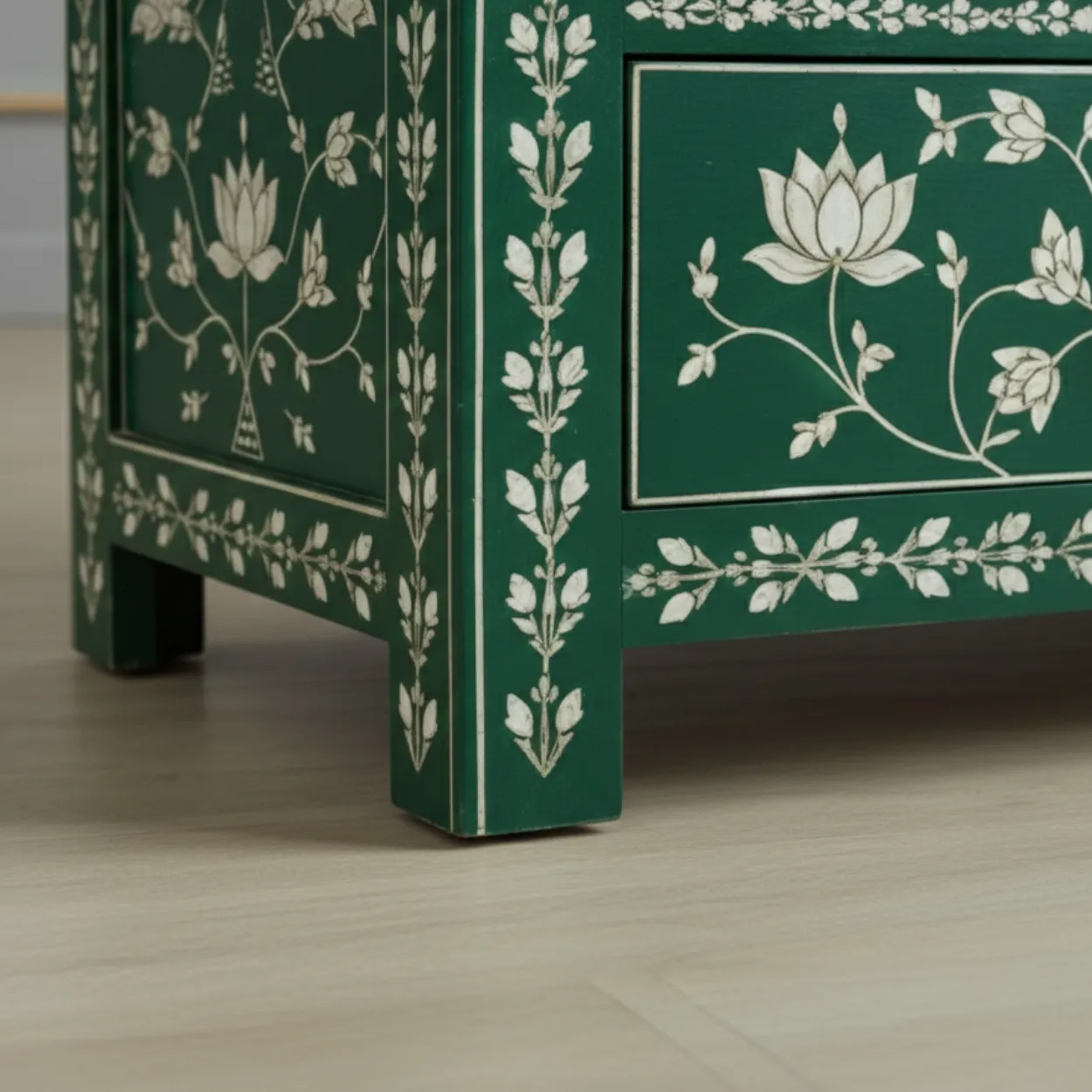 Bone Inlay Green 6 Chest of Drawer - Image 7