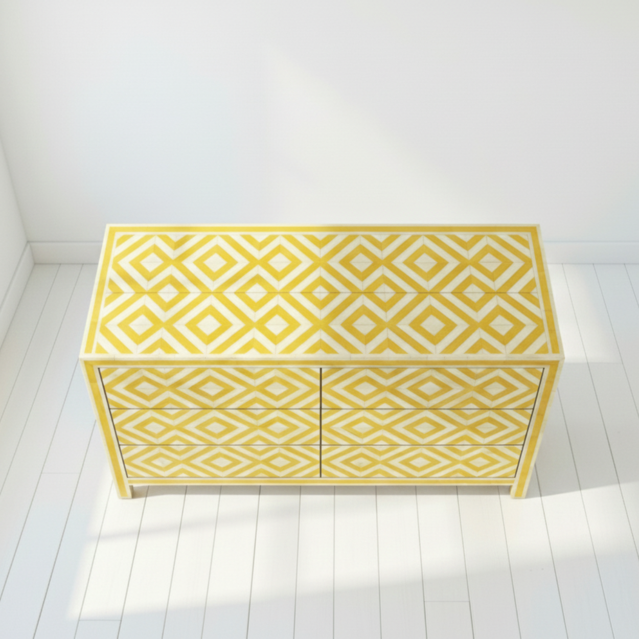 Bone Inlay Yellow 6 Chest of Drawers - Image 5
