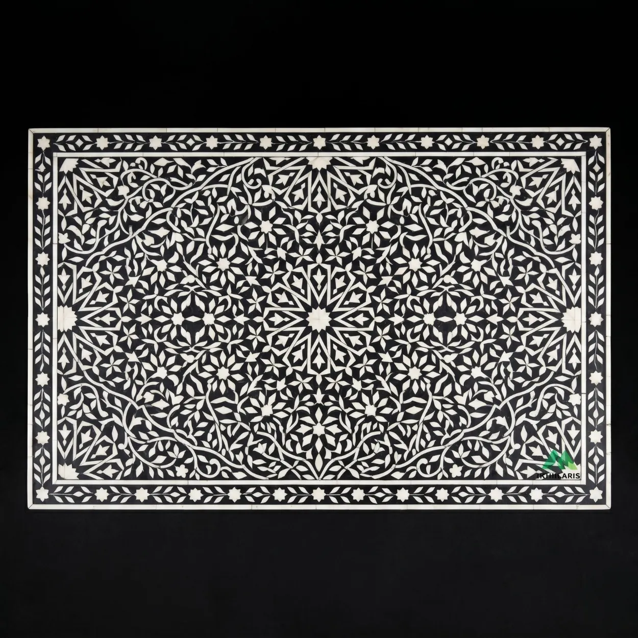 Bone Inlay Black 5 Chest of Drawer - Image 3