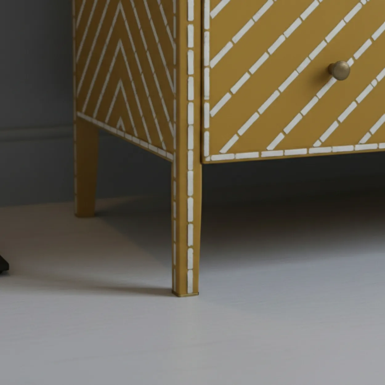 Bone Inlay yellow 4 Chest of Drawer - Image 7