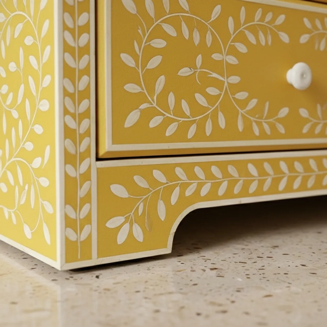 Bone Inlay Yellow 6 Chest of Drawer - Image 7