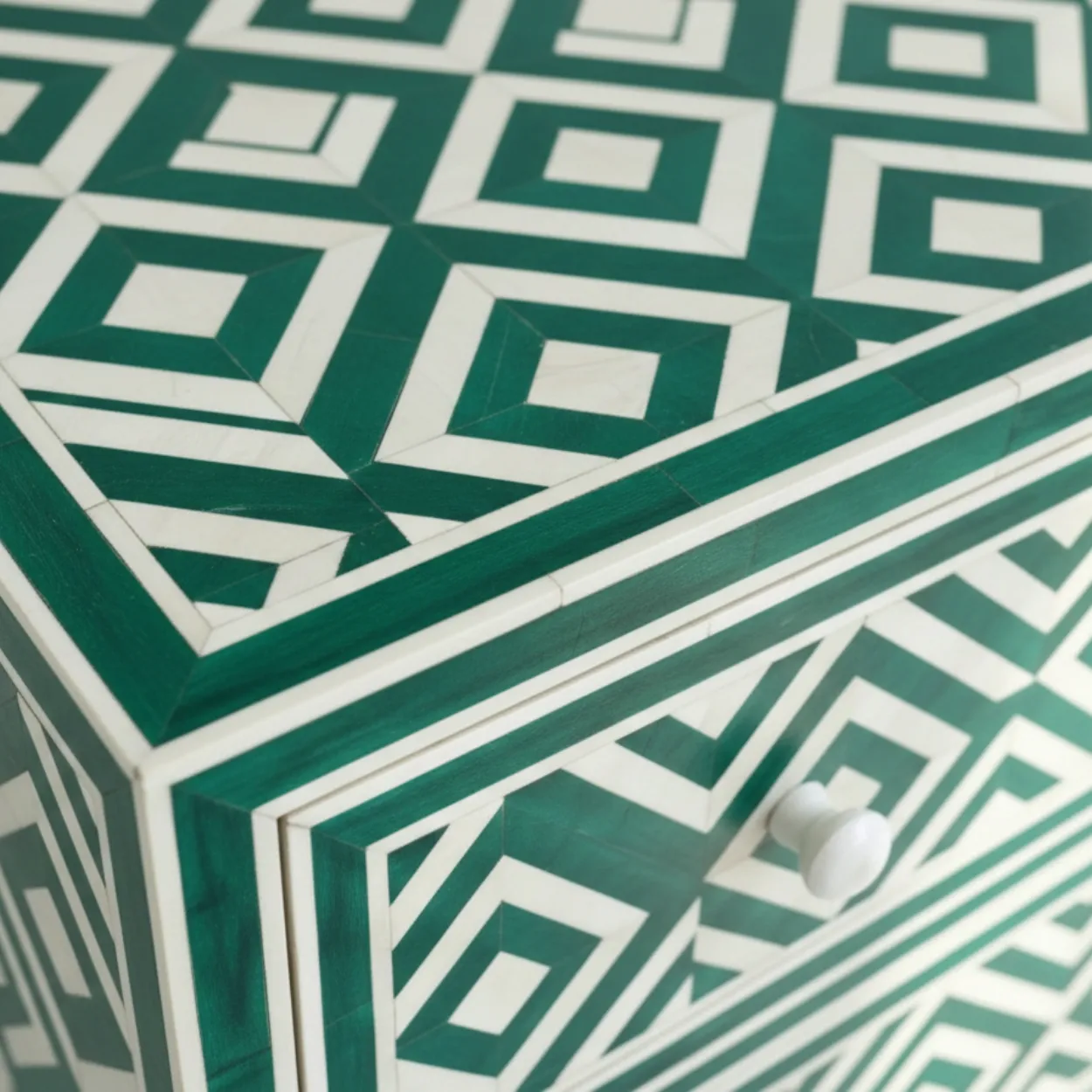 Bone Inlay Green 3 Chest of Drawer - Image 5