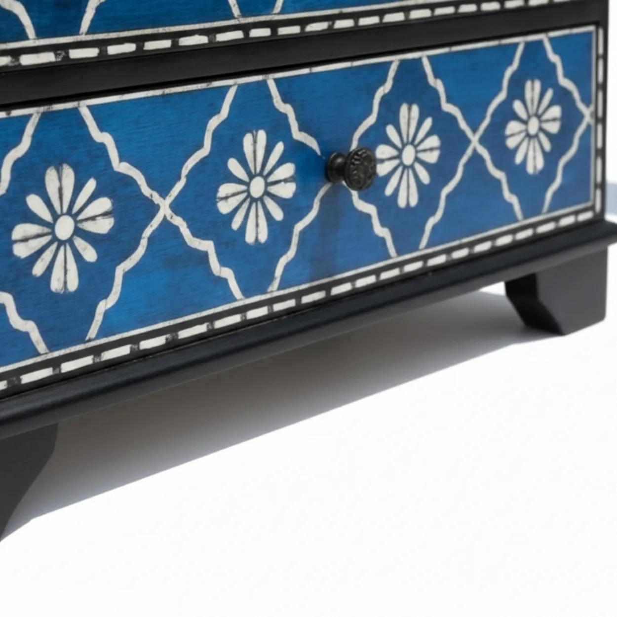 Bone Inlay Blue 3 Chest of Drawer - Image 8