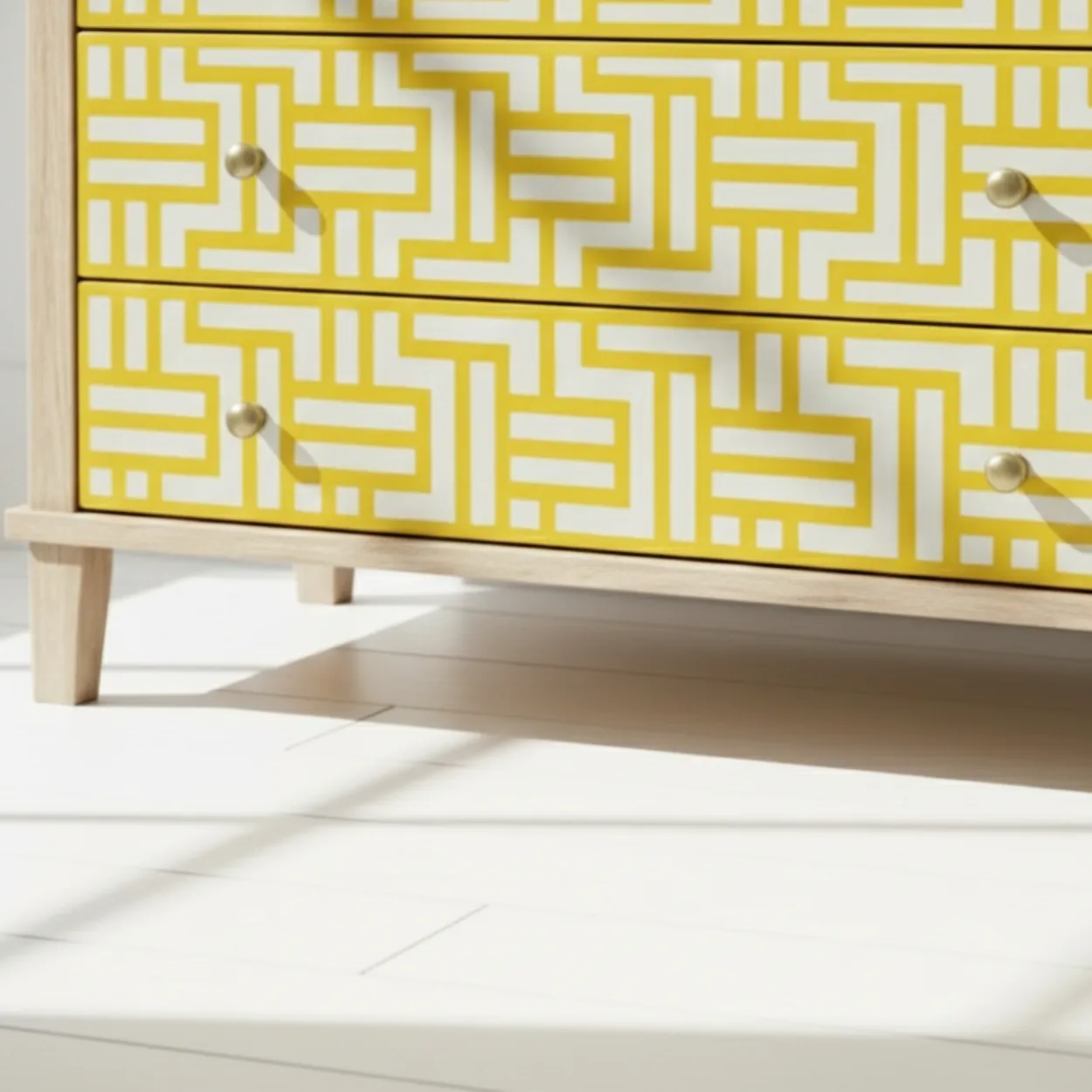 Bone Inlay Yellow 4 Chest of Drawer - Image 7
