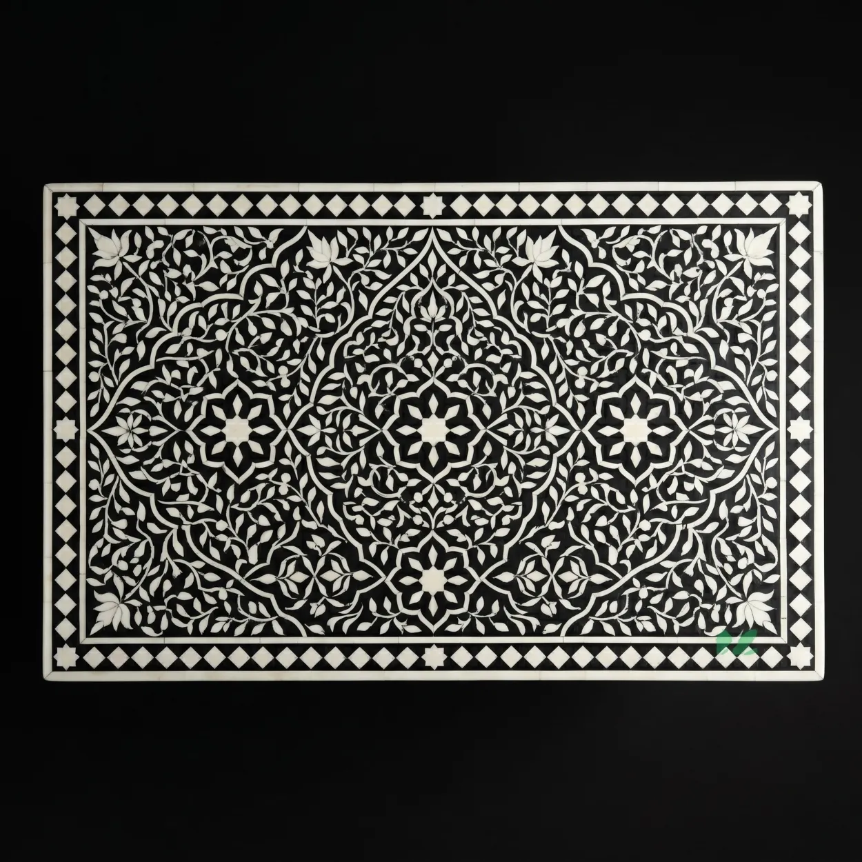 Bone Inlay Black 4 Chest of Drawer - Image 4