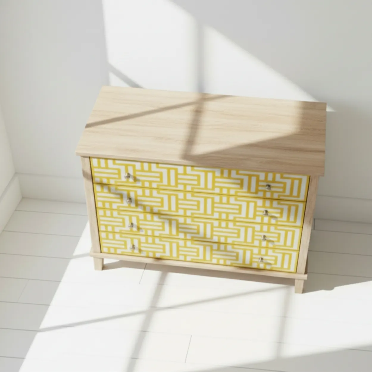 Bone Inlay Yellow 4 Chest of Drawer - Image 3