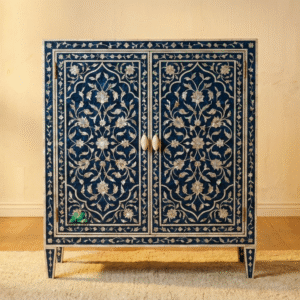 Mother of Pearl Blue Cabinet