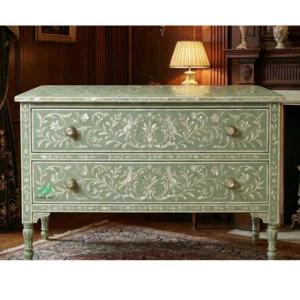 Mother of Pearl Green 2 Chest of Drawers