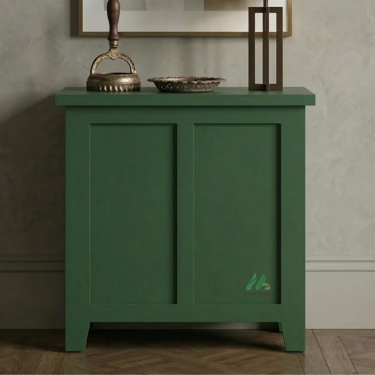 Bone Inlay Green Cabinet - Image 2