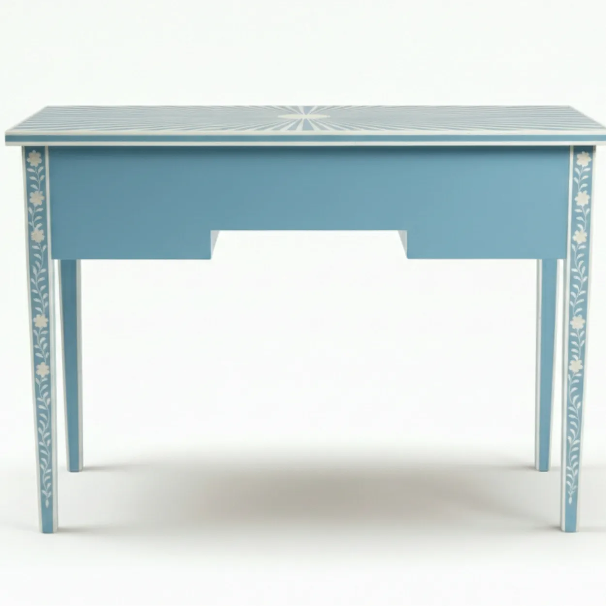 Bone Inlay Light Blue Desk - Image 3
