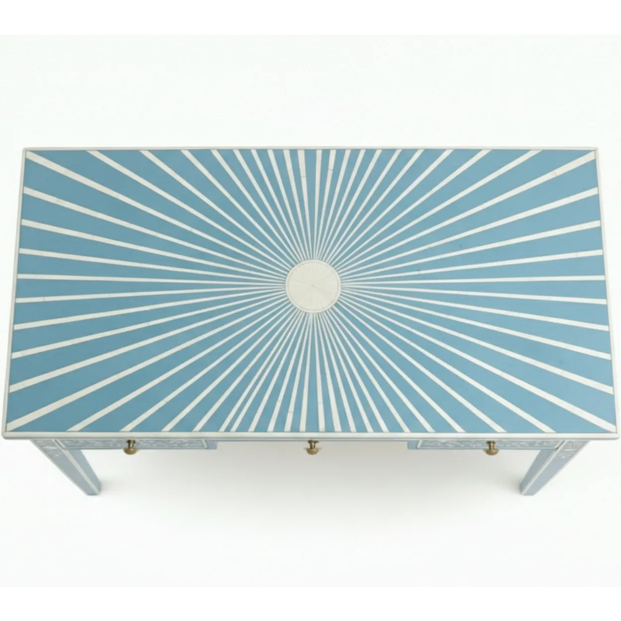Bone Inlay Light Blue Desk - Image 4