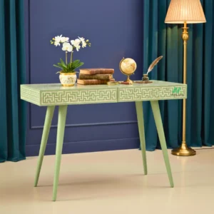 Bone Inlay Light Green Desk