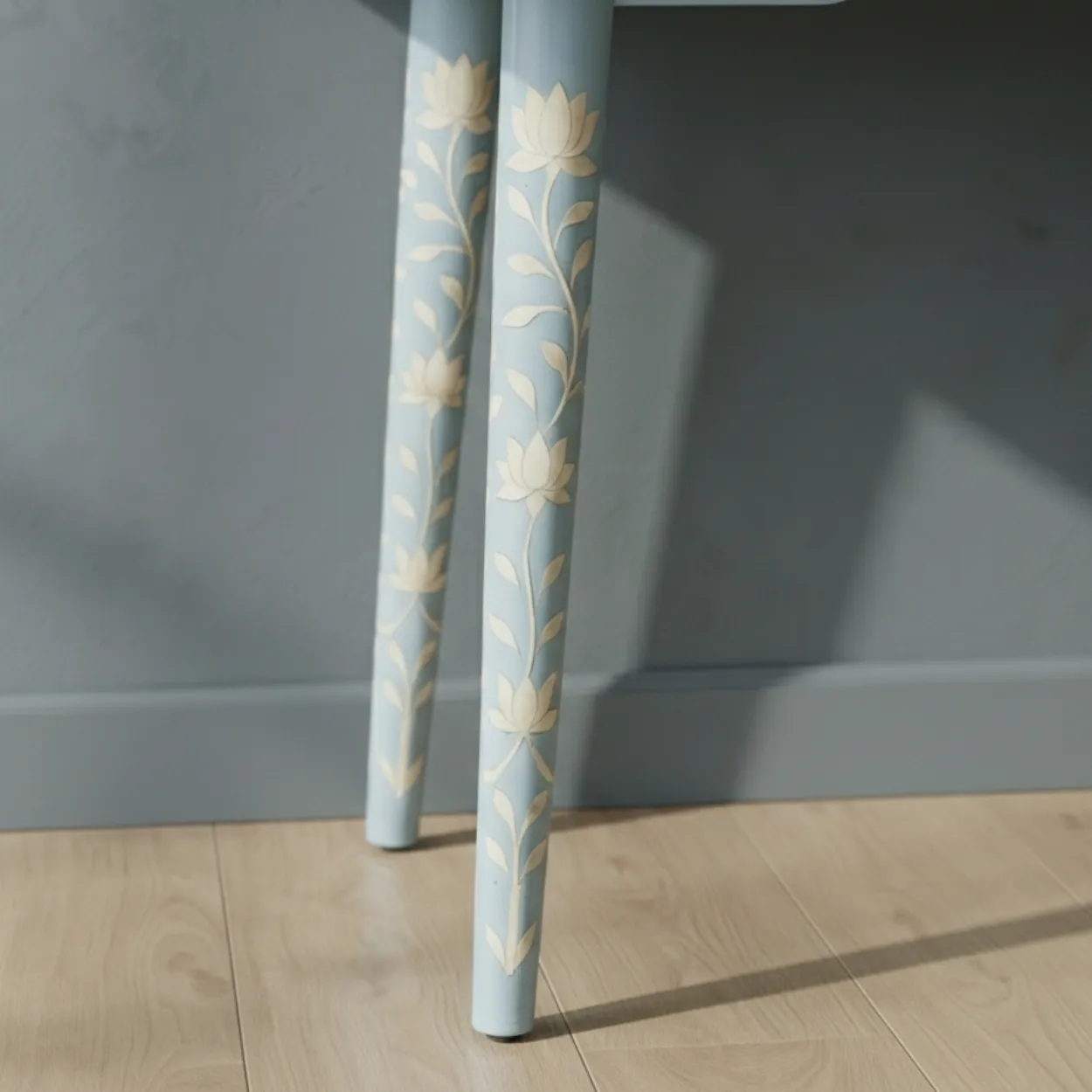 Bone Inlay Light Blue Desk - Image 6