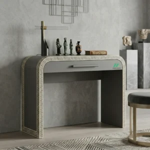 Bone Inlay Grey Console Table