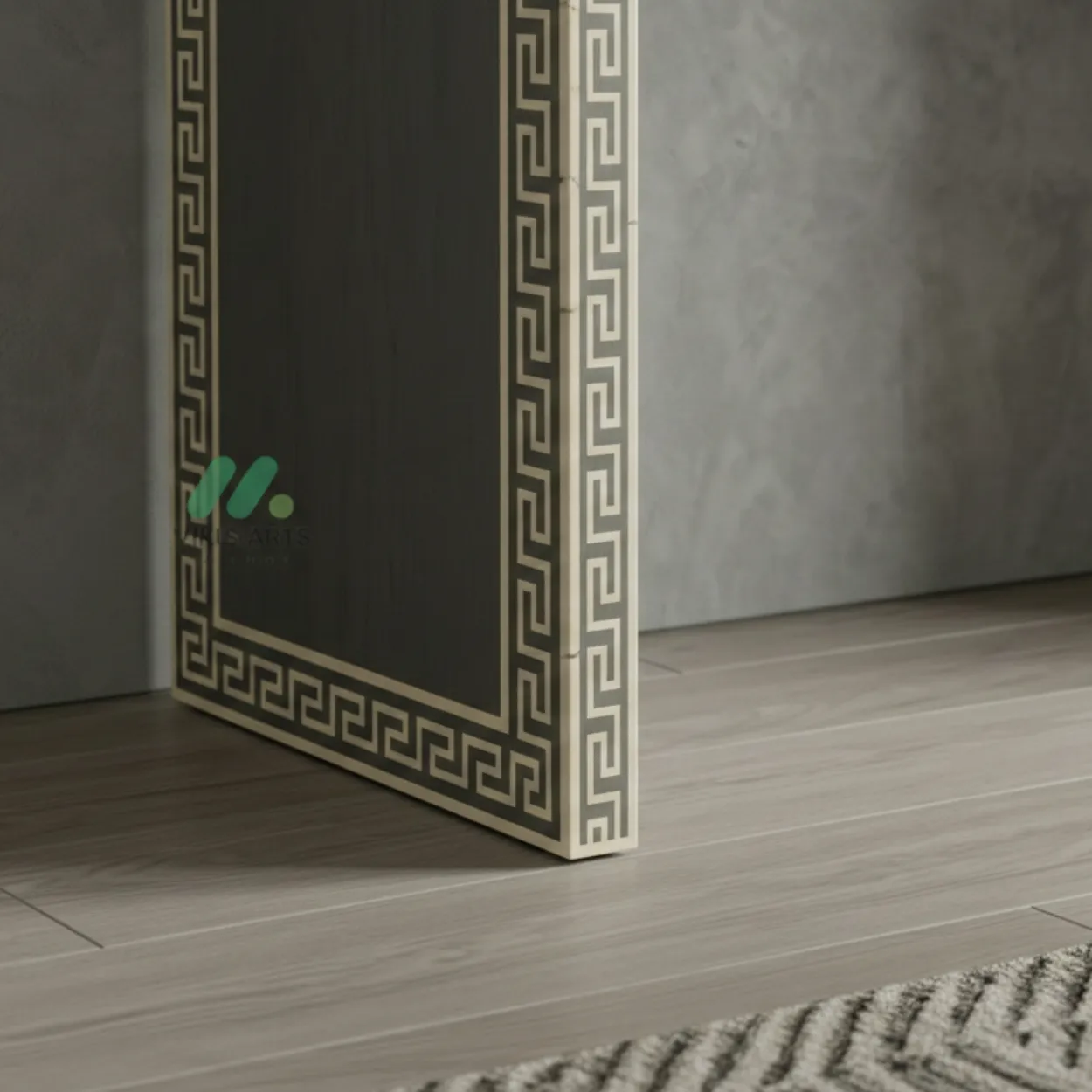 Bone Inlay Grey Console Table - Image 7