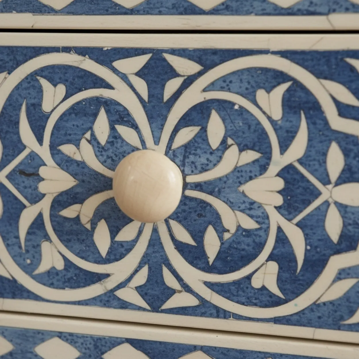 Bone Inlay Blue 4 Chest of Drawer - Image 5