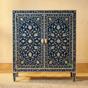Mother of Pearl Blue Cabinet