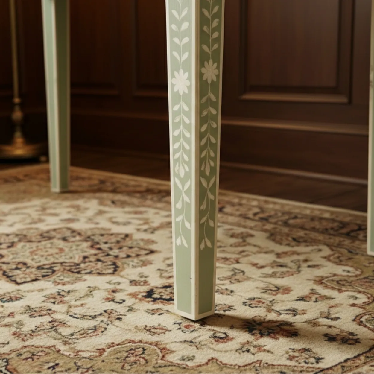 Bone Inlay Green Desk - Image 5