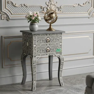 Bone Inlay Grey Table