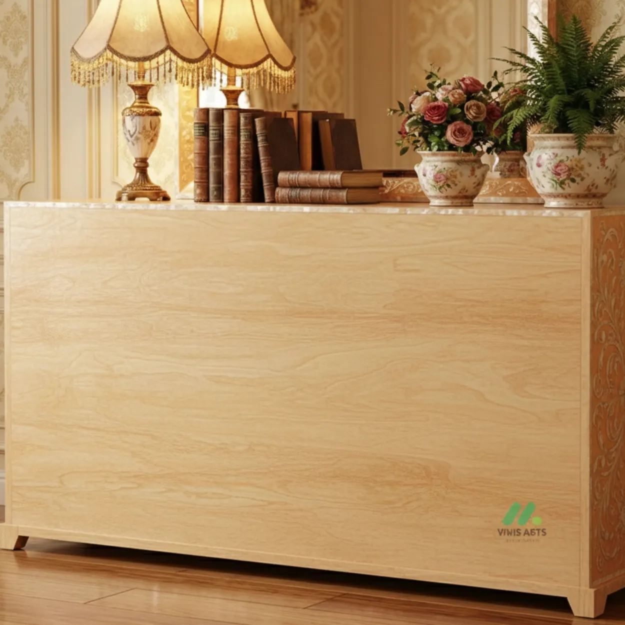 Mother of Pearl Orange 6 Chest of Drawers - Image 2