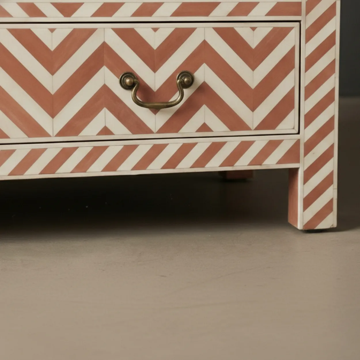 Bone Inlay Pink 5 Chest of Drawer - Image 7