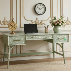 Mother of Pearl Light Green Study Table