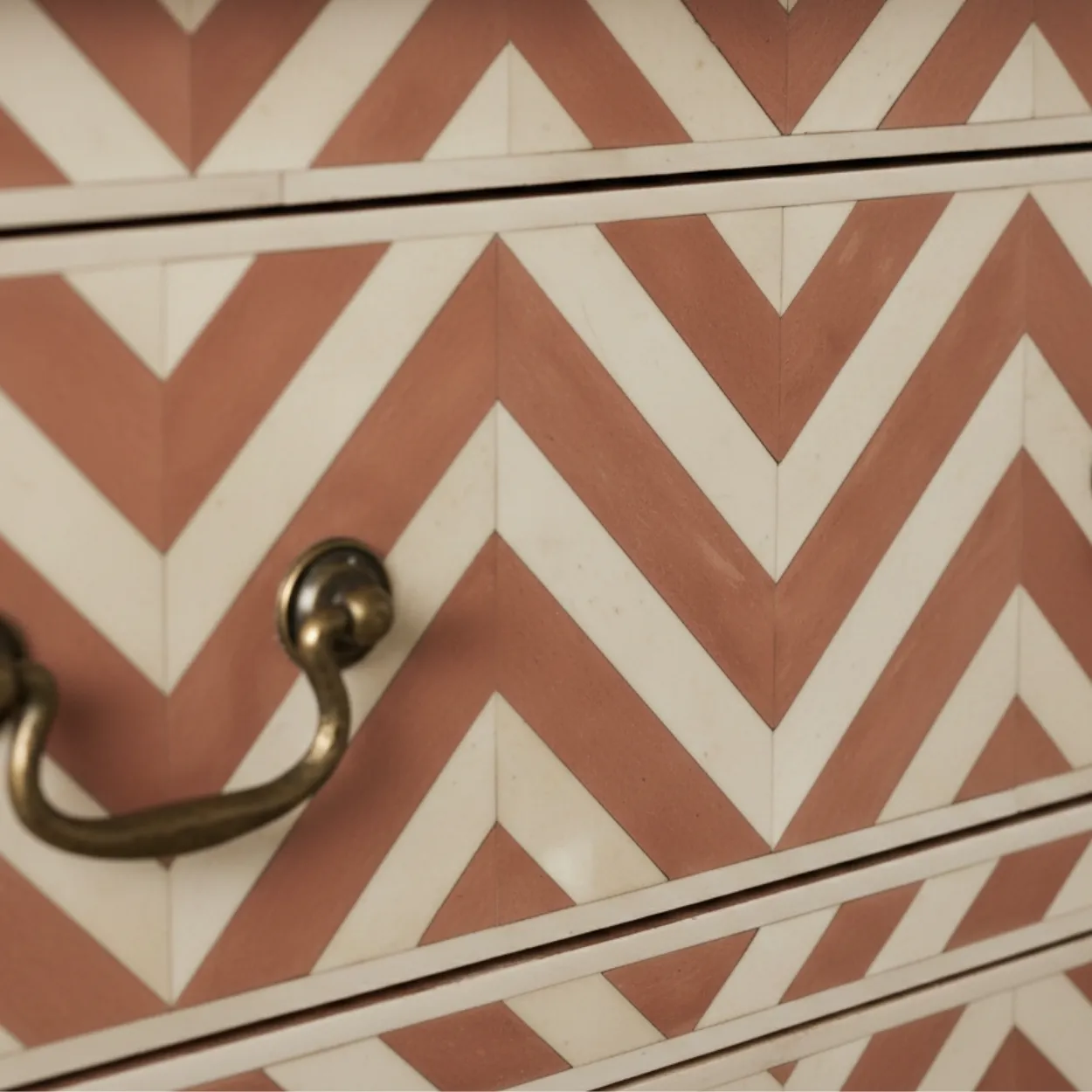Bone Inlay Pink 5 Chest of Drawer - Image 4
