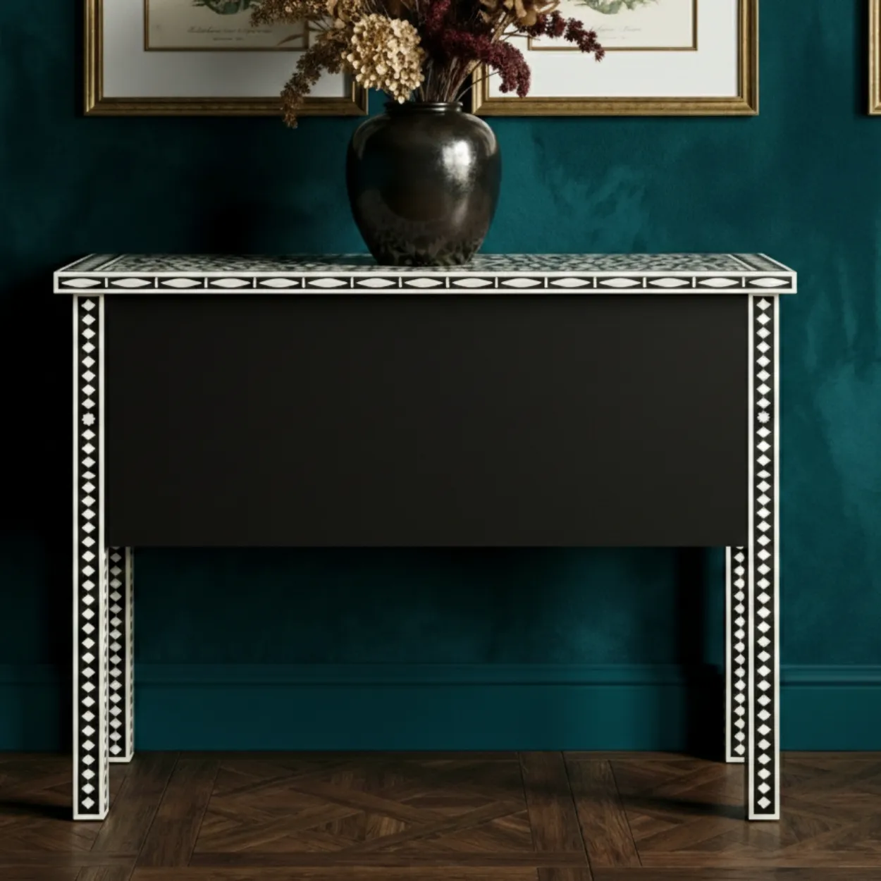 Bone Inlay Black 4 Chest of Drawer - Image 2