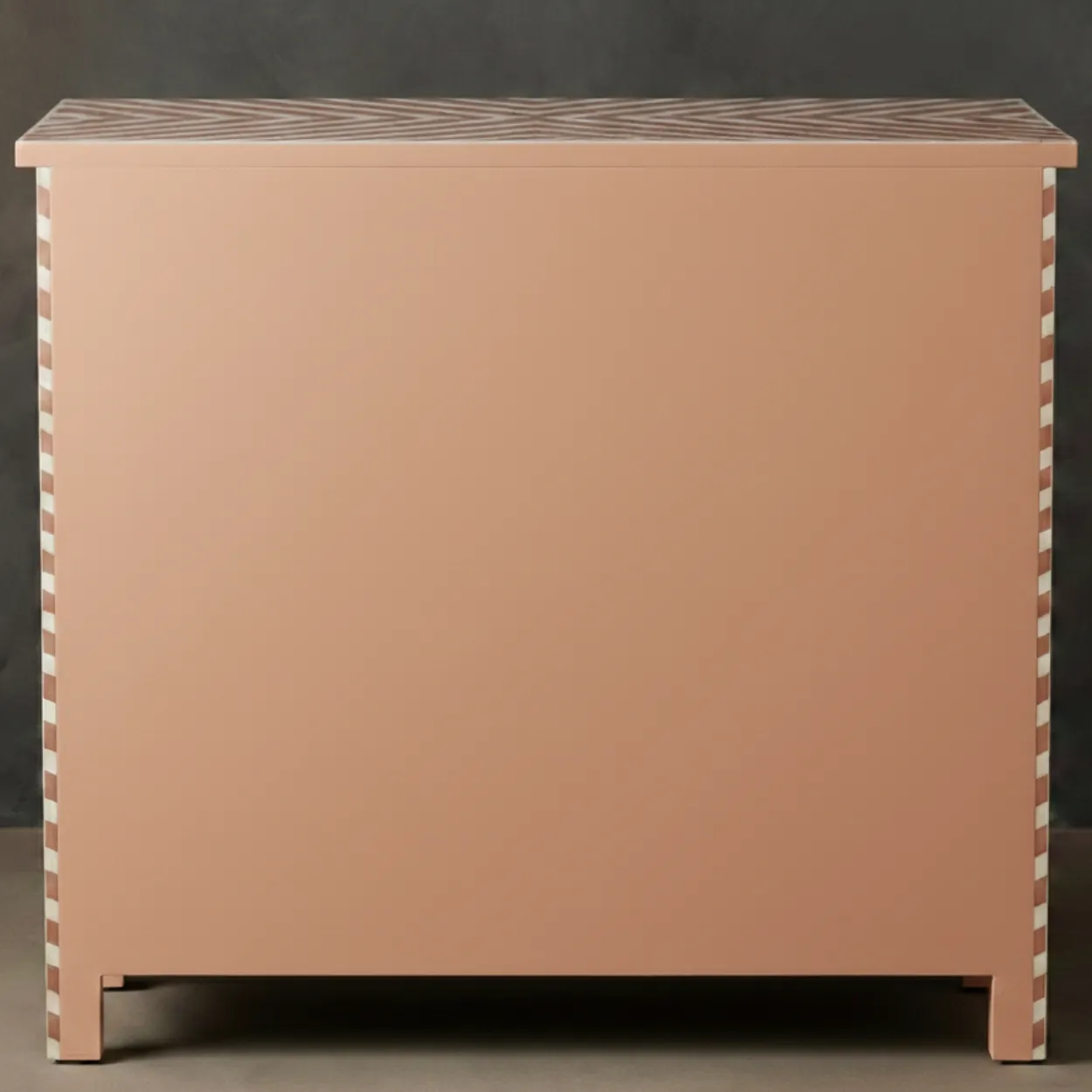 Bone Inlay Pink 5 Chest of Drawer - Image 2