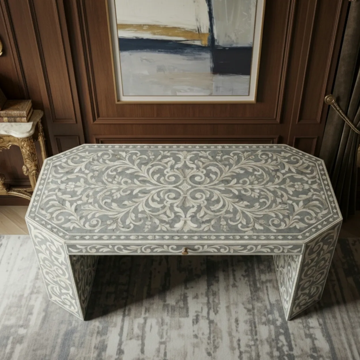 Bone Inlay Grey Console - Image 3