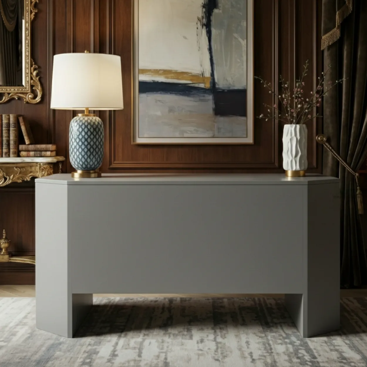 Bone Inlay Grey Console - Image 2