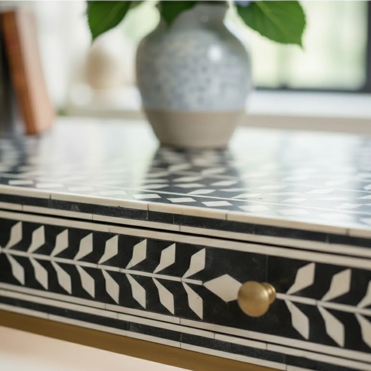 Bone Inlay Black Console - Image 4