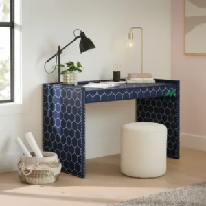 Bone Inlay Blue Desk