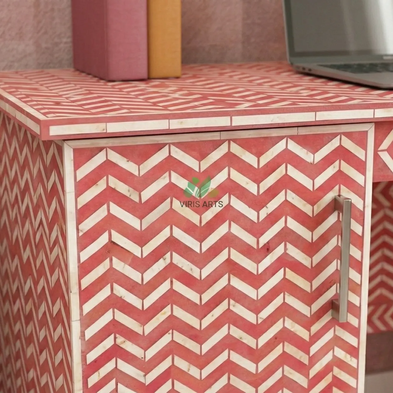 Bone Inlay Pink Desk - Image 5