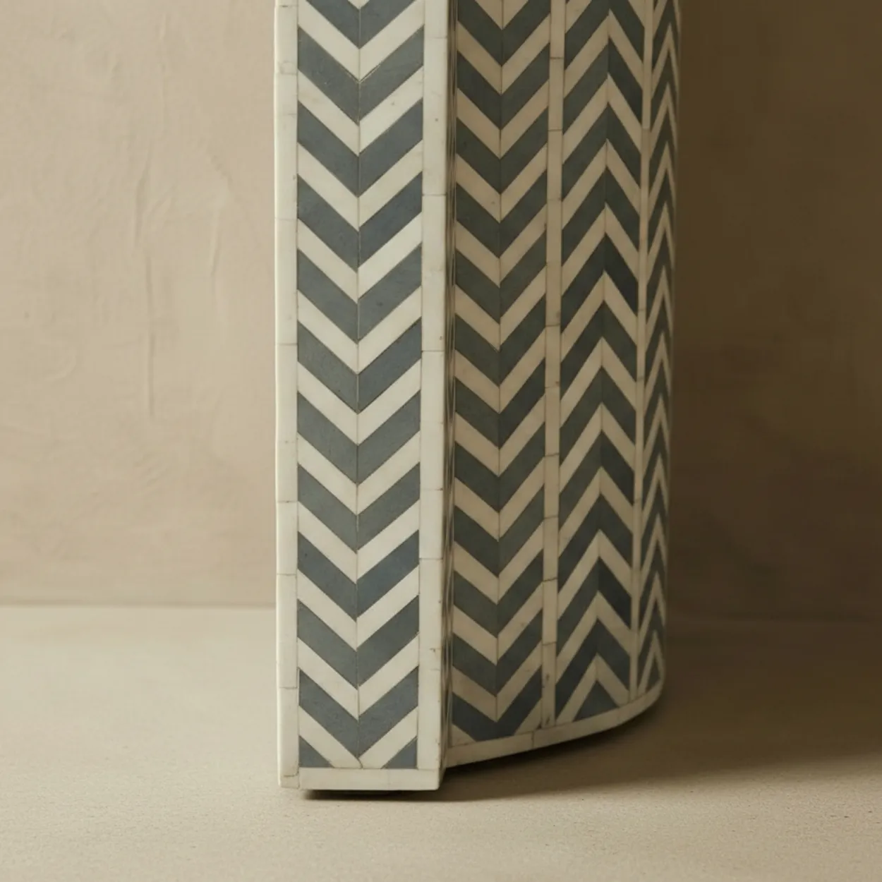 Bone Inlay Grey Console Table - Image 4