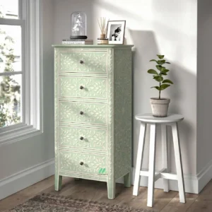 Bone Inlay Light Green Tall Boy
